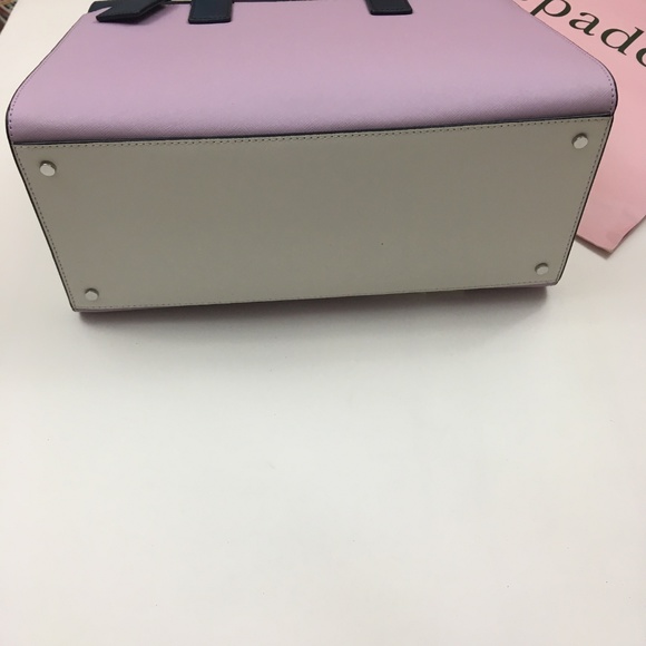 ♠️ Kate Spade Cameron Purple Satchel Tote Bag NEW - Picture 7 of 8